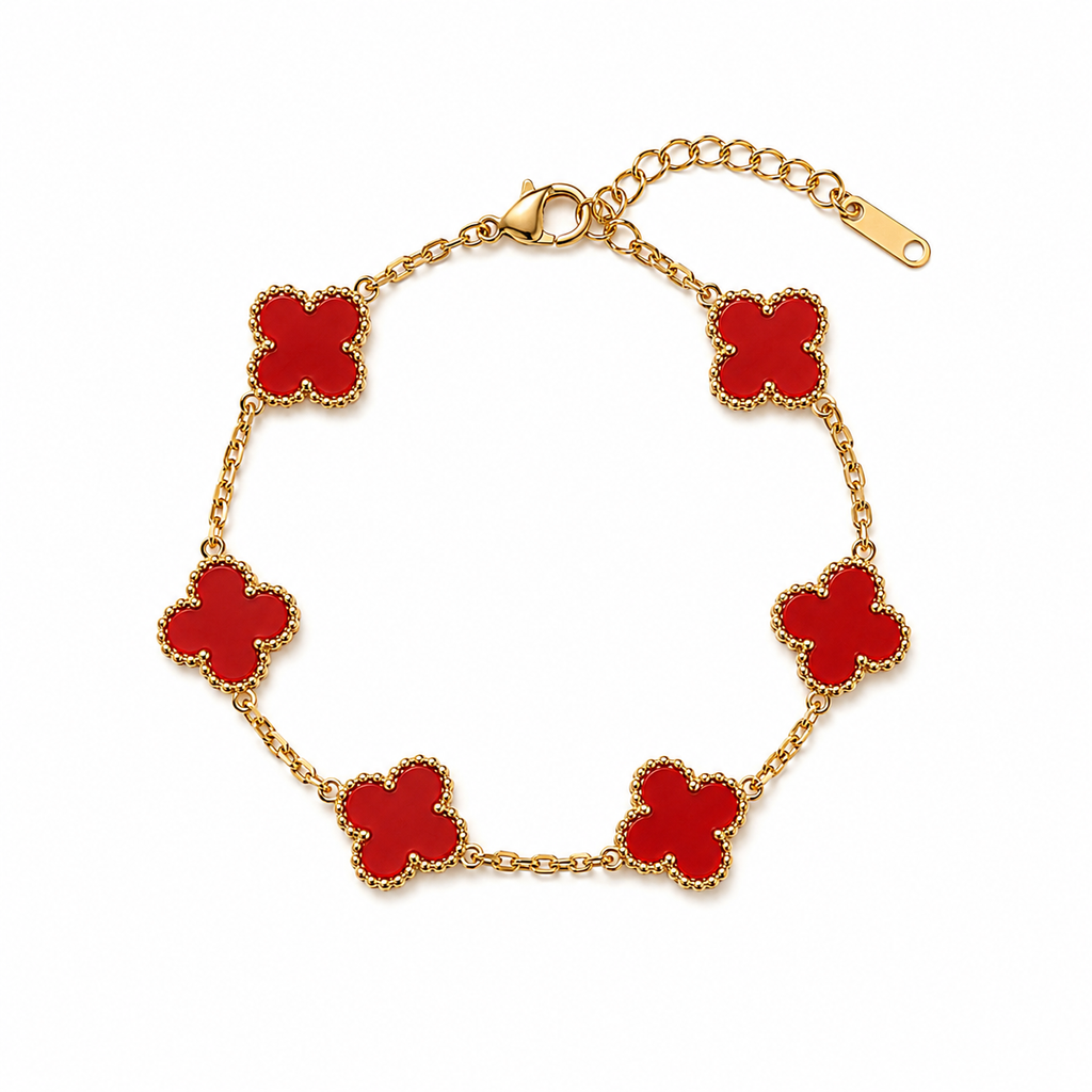 Red clover bracelet