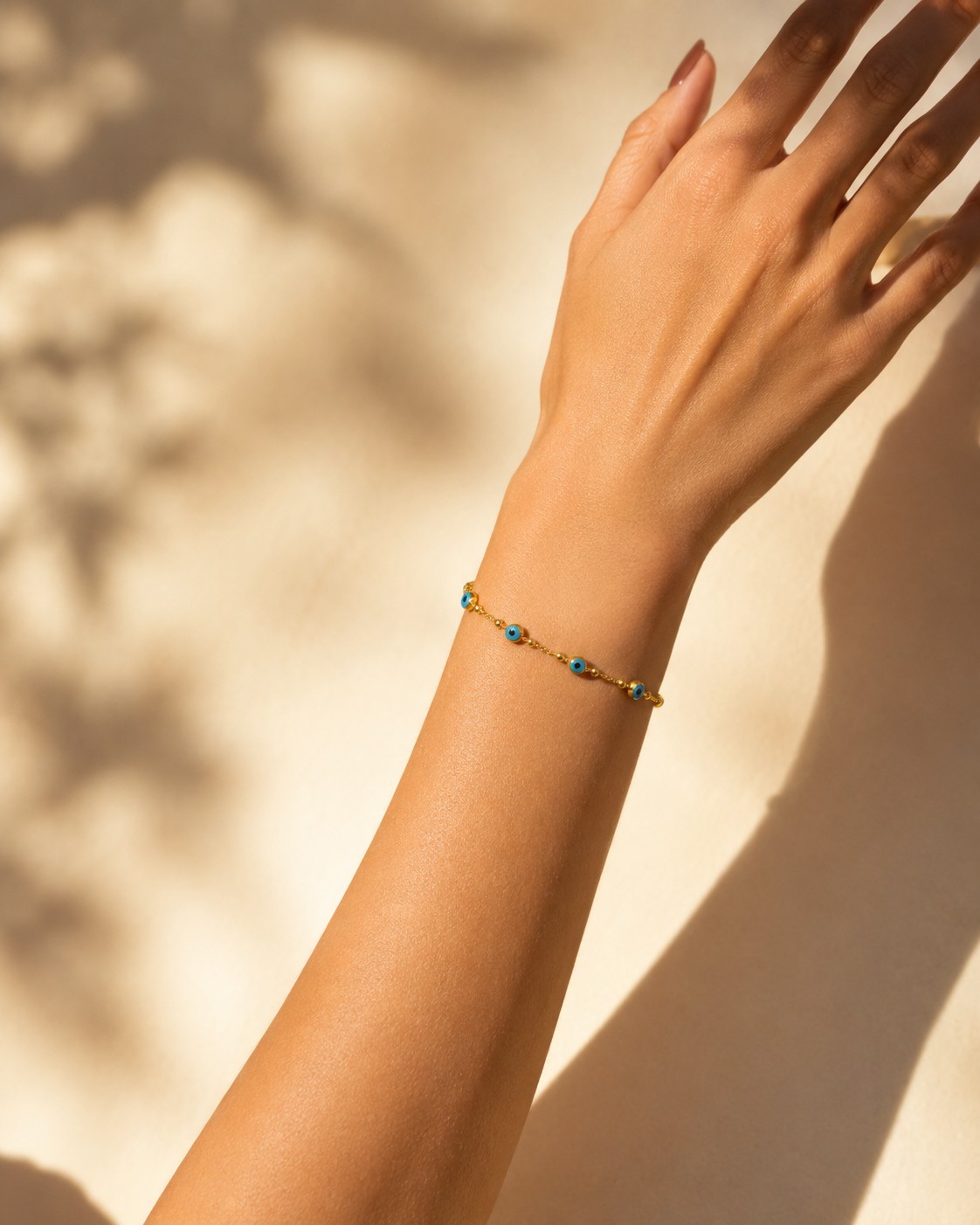 Blue evil eye bracelet