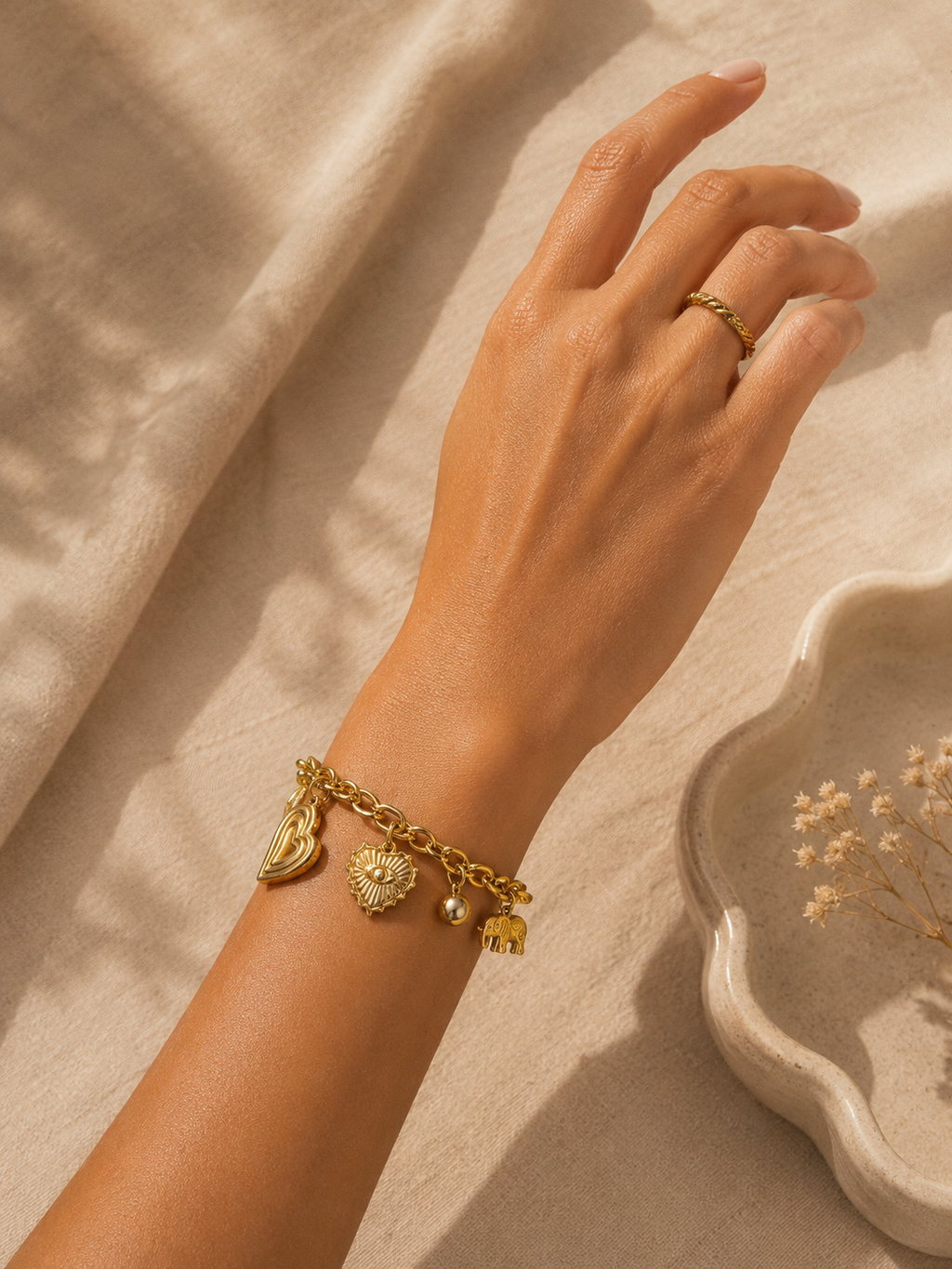 Lina charm bracelet