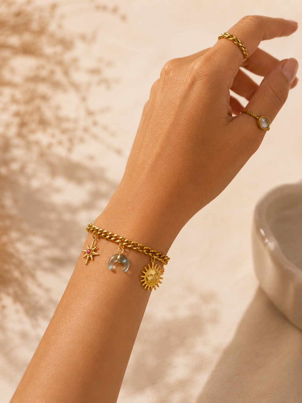 Nature charm bracelet