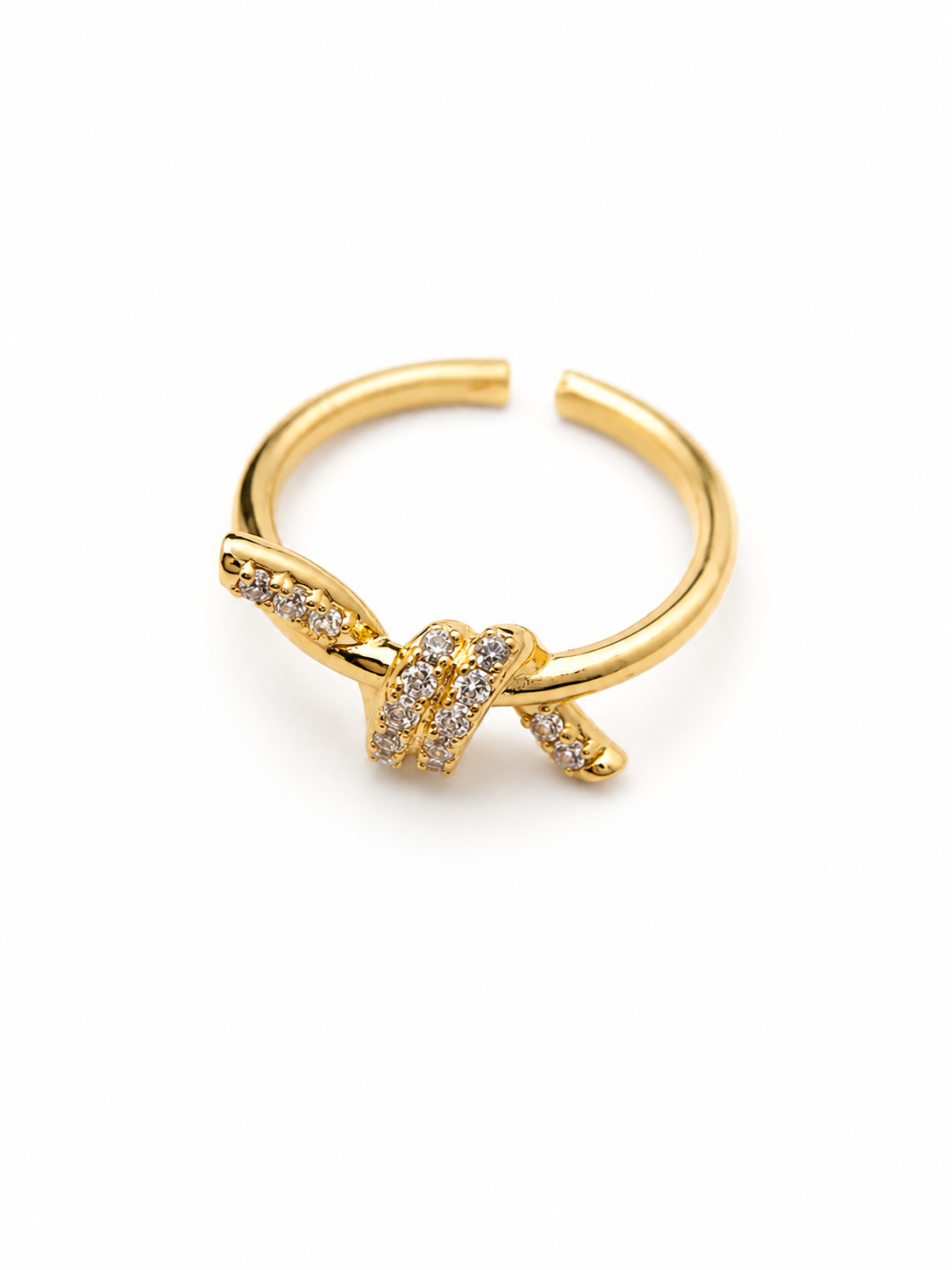 Twisted luxe open ring